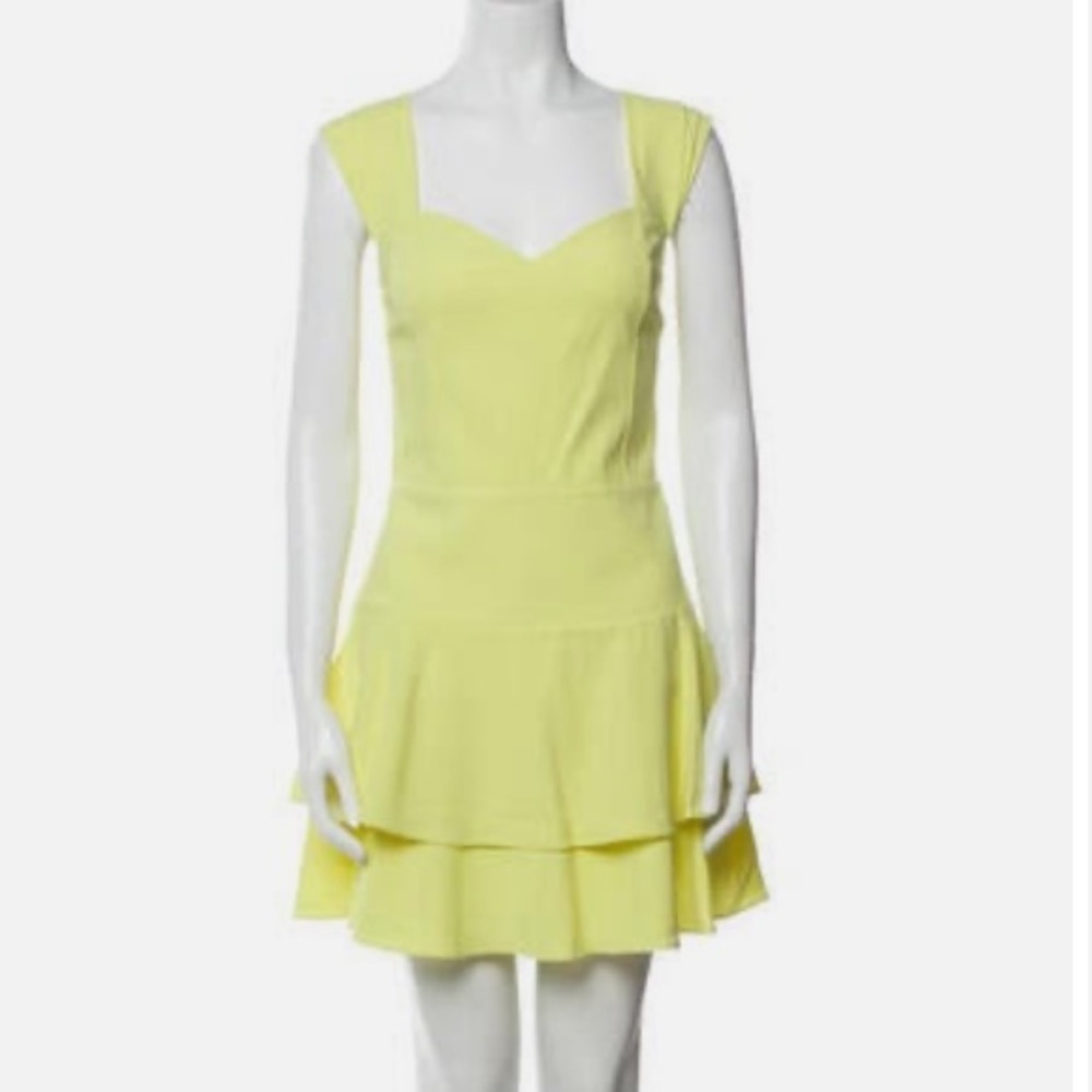 Alice + Olivia Square Neckline Mini Dress